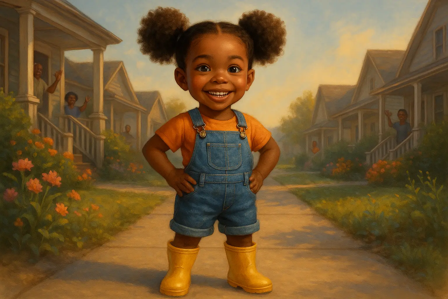 Amara's Neighborhood Heroes — Cinematic Realistic style